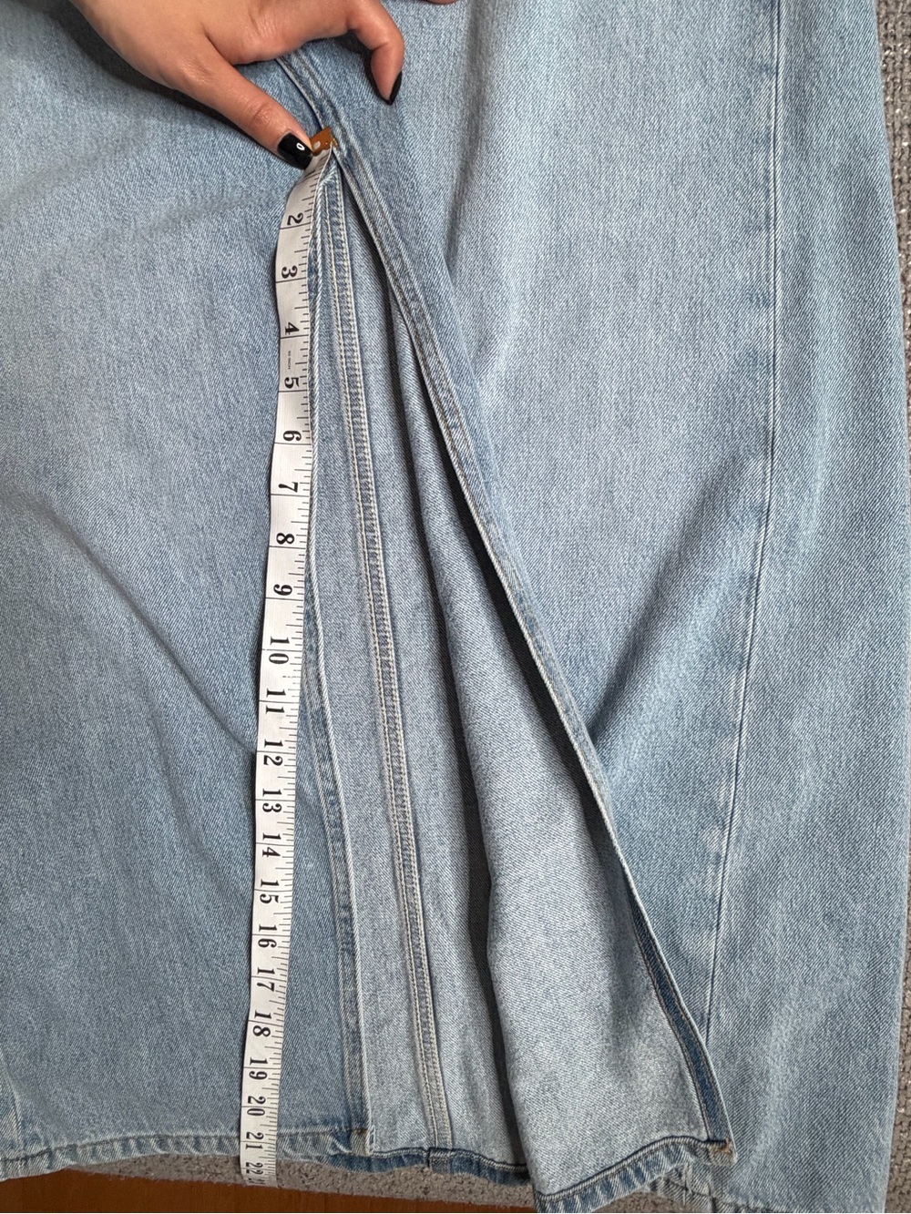 COS Denim Maxi Shirt Dress Organic Cotton Lyocell US 6 BNWOT - Picture 14 of 16